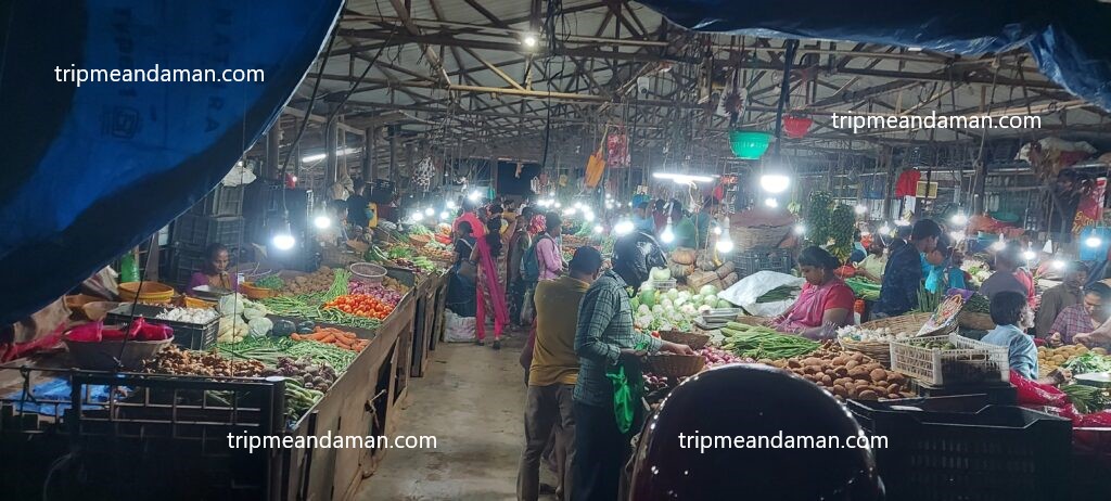 A Entrance of Bhatubasti Vegetable Market , Port Blair, Andaman's