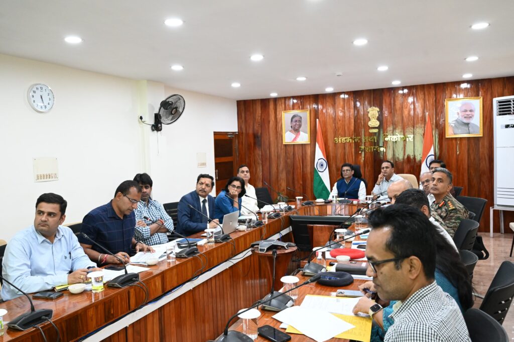 Chief Secretary, A&N Islands NCORD Committee meeting with Other Senior Officials