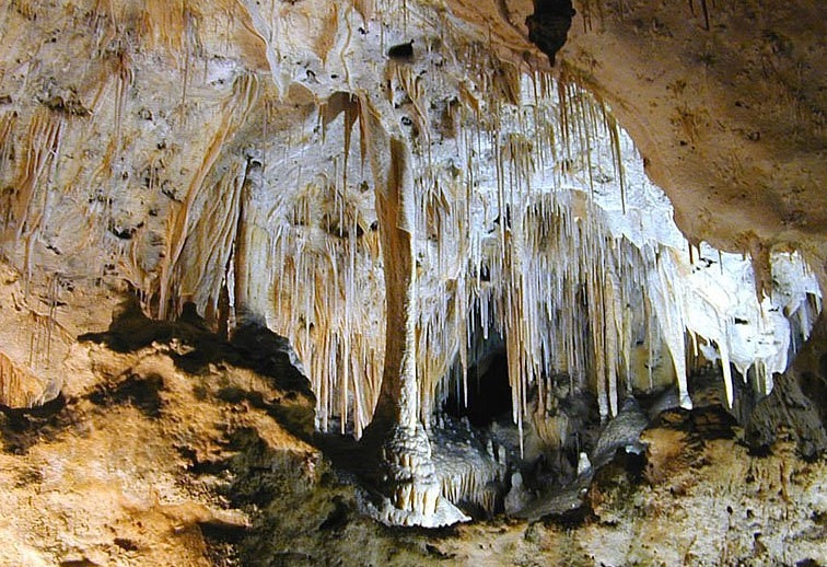 In Baratang Limestone CAve