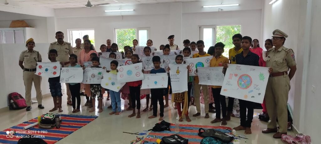 India's Last Police Station Campbell Bay Organized Painting Competition